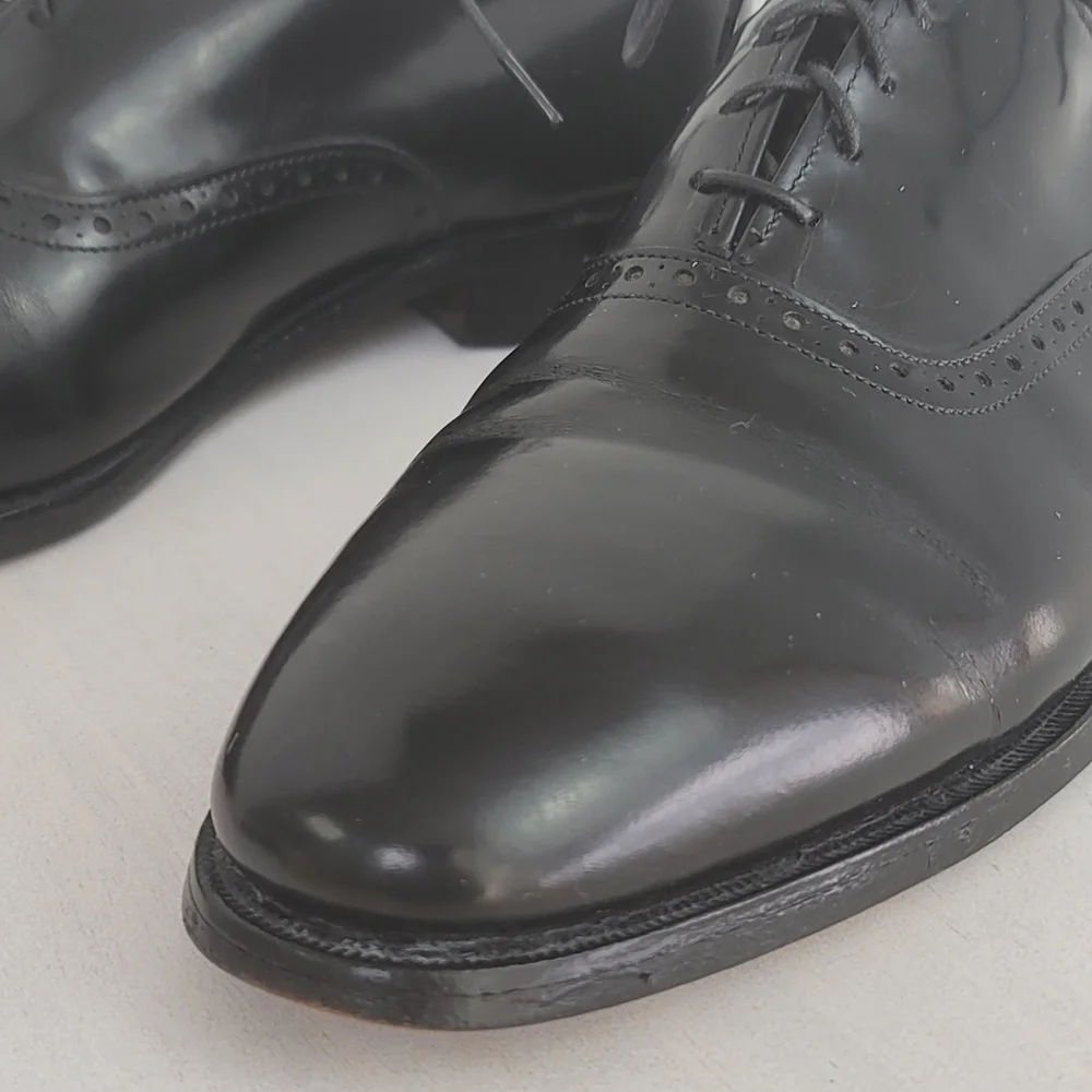 Allen Edmonds Danbury Black Leather Oxfords Men's Dress Shoes Size 9C